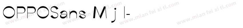 OPPOSans M j l字体转换
